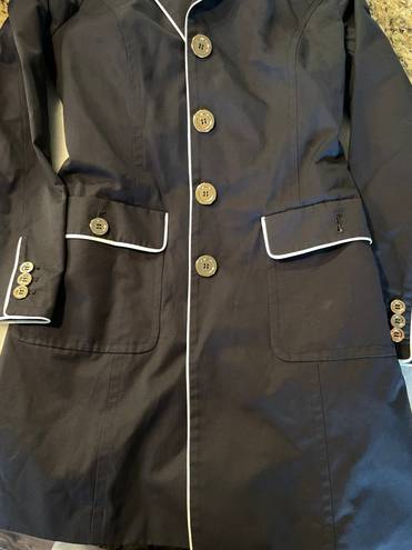 Jones New York Trench Coat Navy Blue