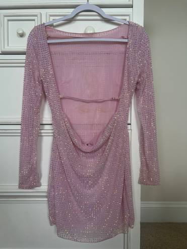 Oh Polly Pink Sequin Dress