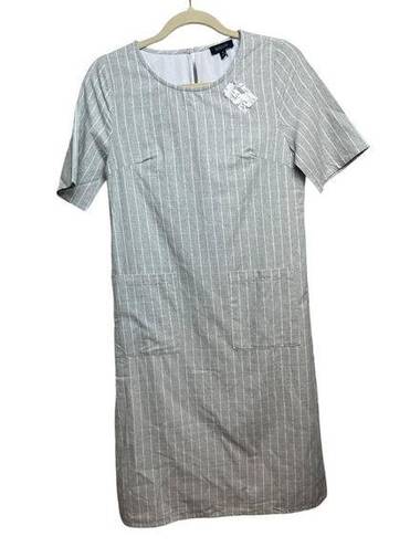 Roolee  Grey White Plaid Shift Dress NWT Sz. S