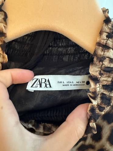 ZARA Cheetah Print Dress