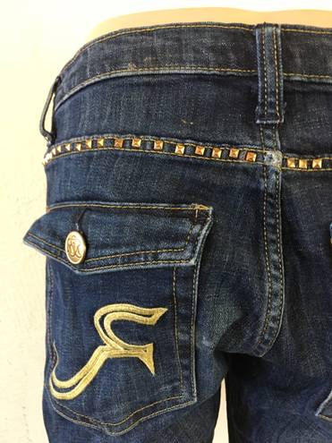 Rock & Republic Jeans Kasandra Bootcut Studded Dark Wash Gold R 28