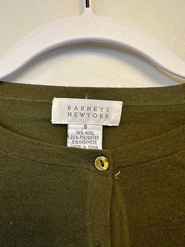 Barney’s New York Green Shirt + Cardigan Set