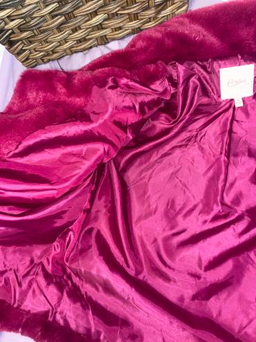 Candie's Candie’s Faux Fur Magenta Jacket 