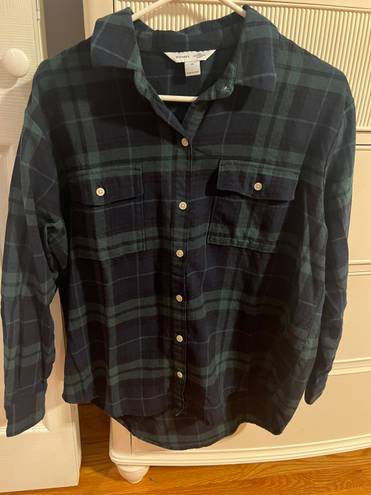 Old Navy Plaid Flannel Boyfriend Fit Shirt