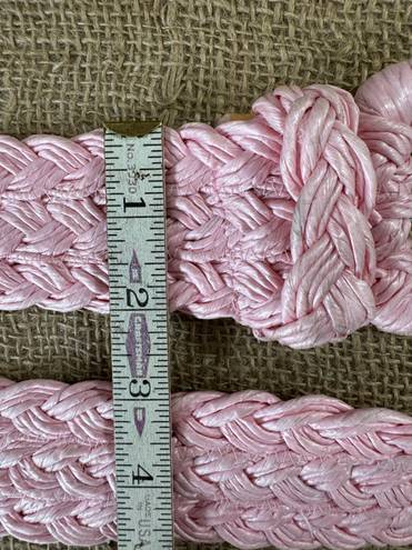 Vintage Women’s Wide Pink Woven Belt Size XS