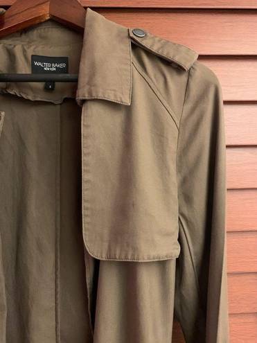 Walter Baker  New York Women’s Trench Coat Olive Green Size Small