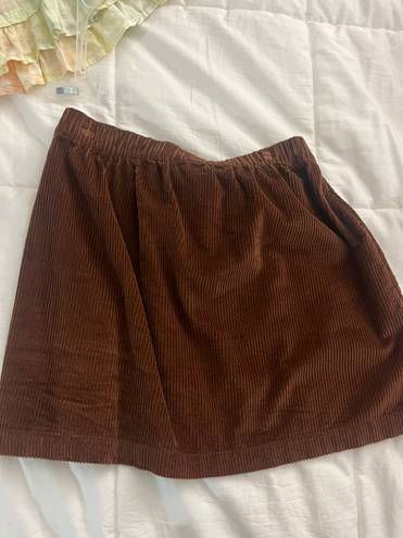 American Eagle Brown Corduroy  Skirt