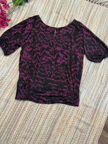 Roommates Moderna Blouse design black violet Plus sizes Women Size 3X