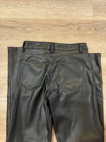 ZARA Leather Black Pants