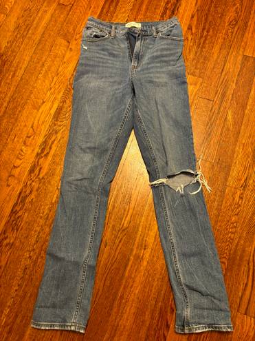 Abercrombie & Fitch Abercrombie Curve Love Ultra High Rise 90s Slim Straight Jean