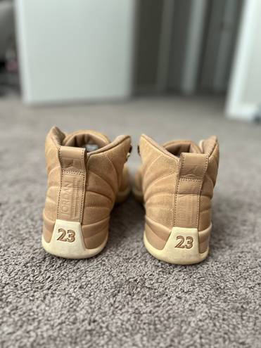 Nike Air Jordan 12 XII Retro Vachetta Tan Gold Women's