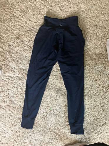 Old Navy Active Powersoft Navy Blue High-Rise Leggings Joggers Go-Dry