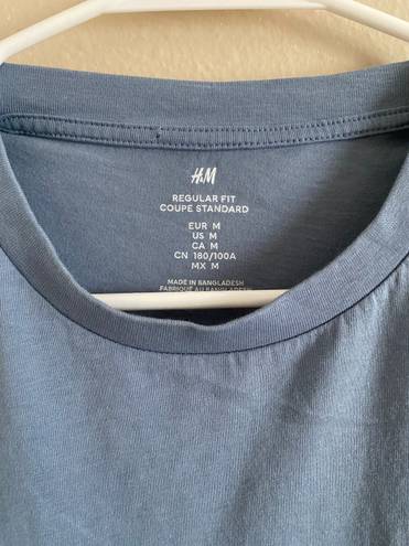 H&M Basic Blue T-shirt