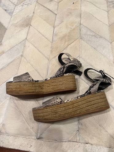 Via Spiga  Snakeskin Flatforms