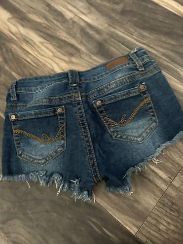 Harmony & Havoc Harmony + Havic ripped blue Jean Shorts