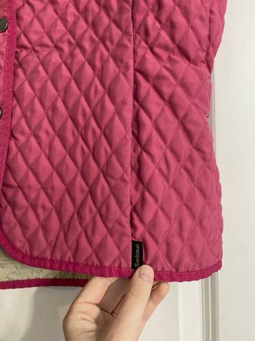 Barbour Pink Fulbourn Lightweight Short Gilet