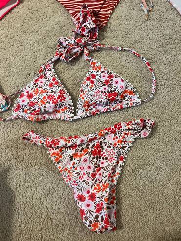 Floral cheeky bikini Multi