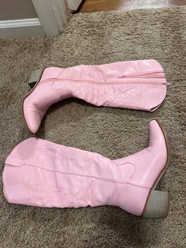 Pierre Dumas Pink Cowgirl Boots 