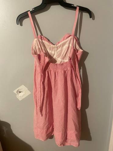 American Eagle Pink & White Striped Dress