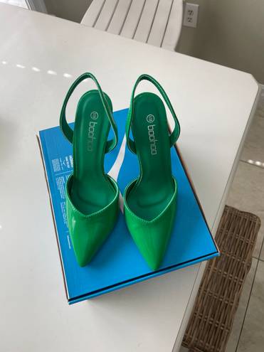 Boohoo Green Heels