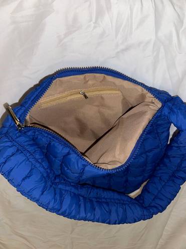 Quilted Crossbody Bag Blue