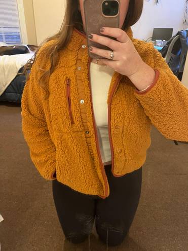 Universal Threads Orange Sherpa Jacket
