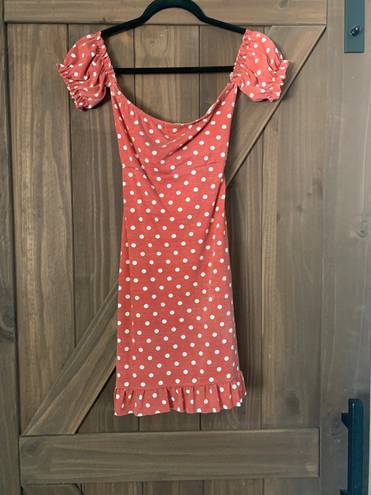 Pretty Little Thing Pink Polka Dot Dress