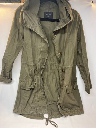 Love Tree Olive Green Utility Jacket