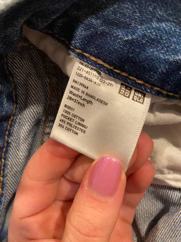 Uniqlo Blue High Waisted Jeans