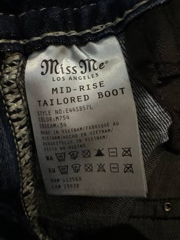 Miss Me Mid Rise Tailored Boot Cut Jean