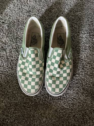 Vans Green Checkered