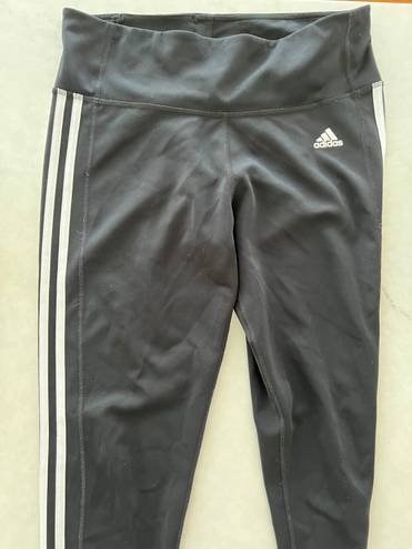 Adidas 3-stripes Leggings Black And White