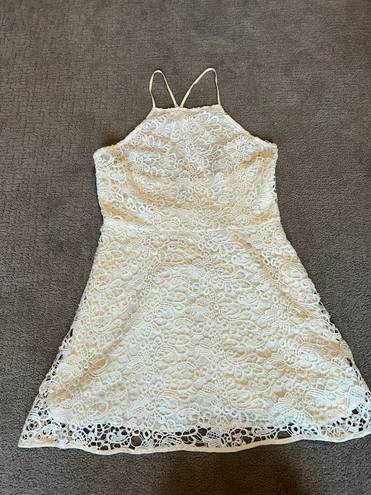 Kendall + Kylie  White Lace Dress