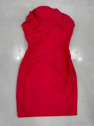 Cinq à Sept CINQ A SEPT Strapless Ruffle Marcy Dress Camilla Red