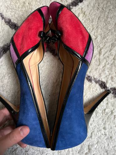 Kate Spade cherre multi colored heels