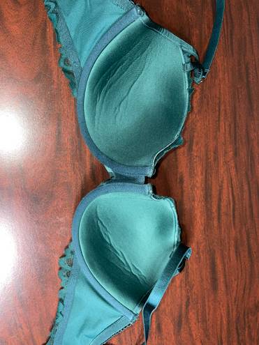 Savage X Fenty Dark Green Lace Bra