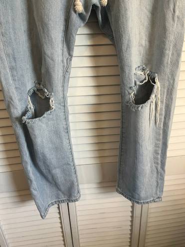 One Teaspoon Boyfriend Shabbies Pull On jeans Distressed Large