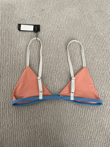 Tavik swim Tavik Orange Zeppelin Colorblock Triangle Bikini Top