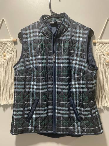 Karen Scott Sport Plaid Vest