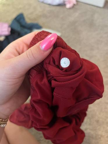 Lululemon Wine Red  Hotty Hot Shorts