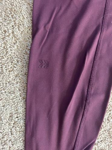 All In Motion Maroon High Rise Leggings