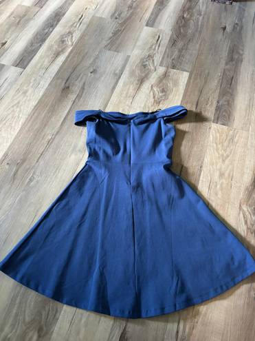 Lulus Blue Off The Shoulder Dress