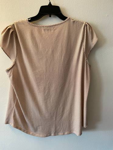 Adrianna Papell Short Sleeve Blouse Large