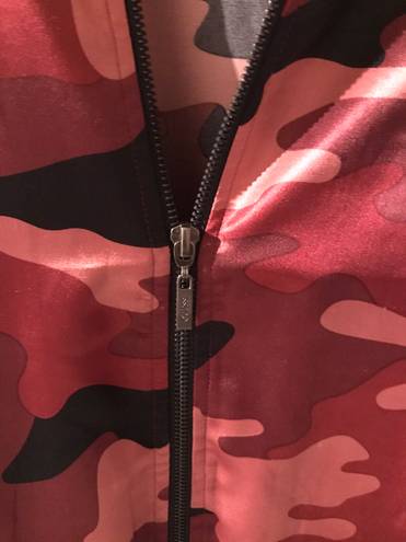 Guess Satin Camo Bomber Jacket