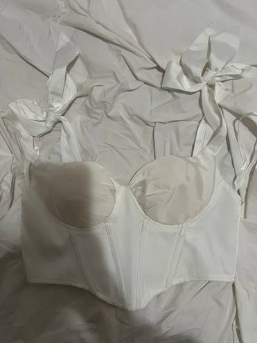 White Corset Top Size M