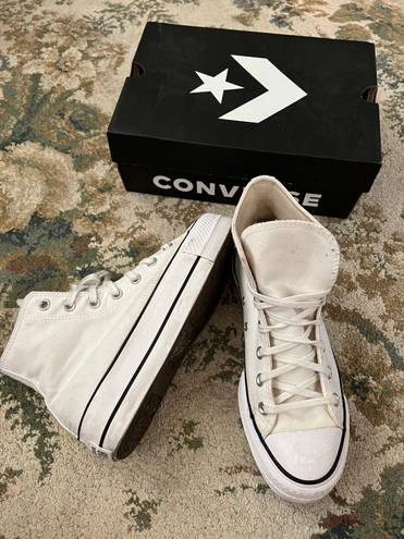 Converse White Platform