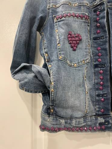 Rock & Republic Distressed/Studded Jean Jacket