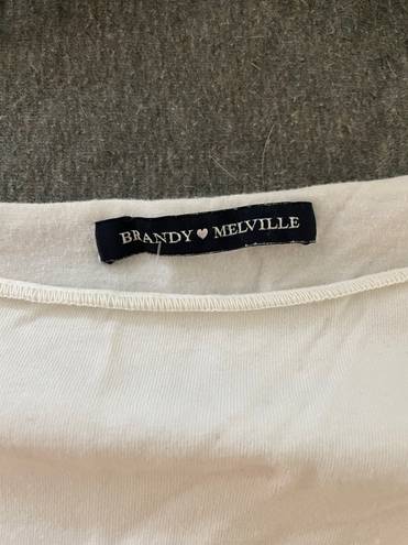 Brandy Melville White Long Sleeve Shirt