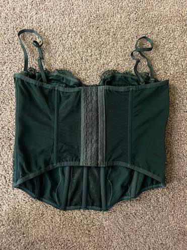 Urban Outfitters Green Corset Top