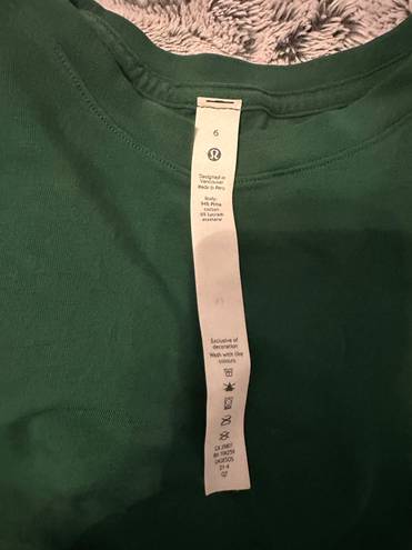 Lululemon Shirt- Love long Sleeve Shirt In Evergreen sz 6